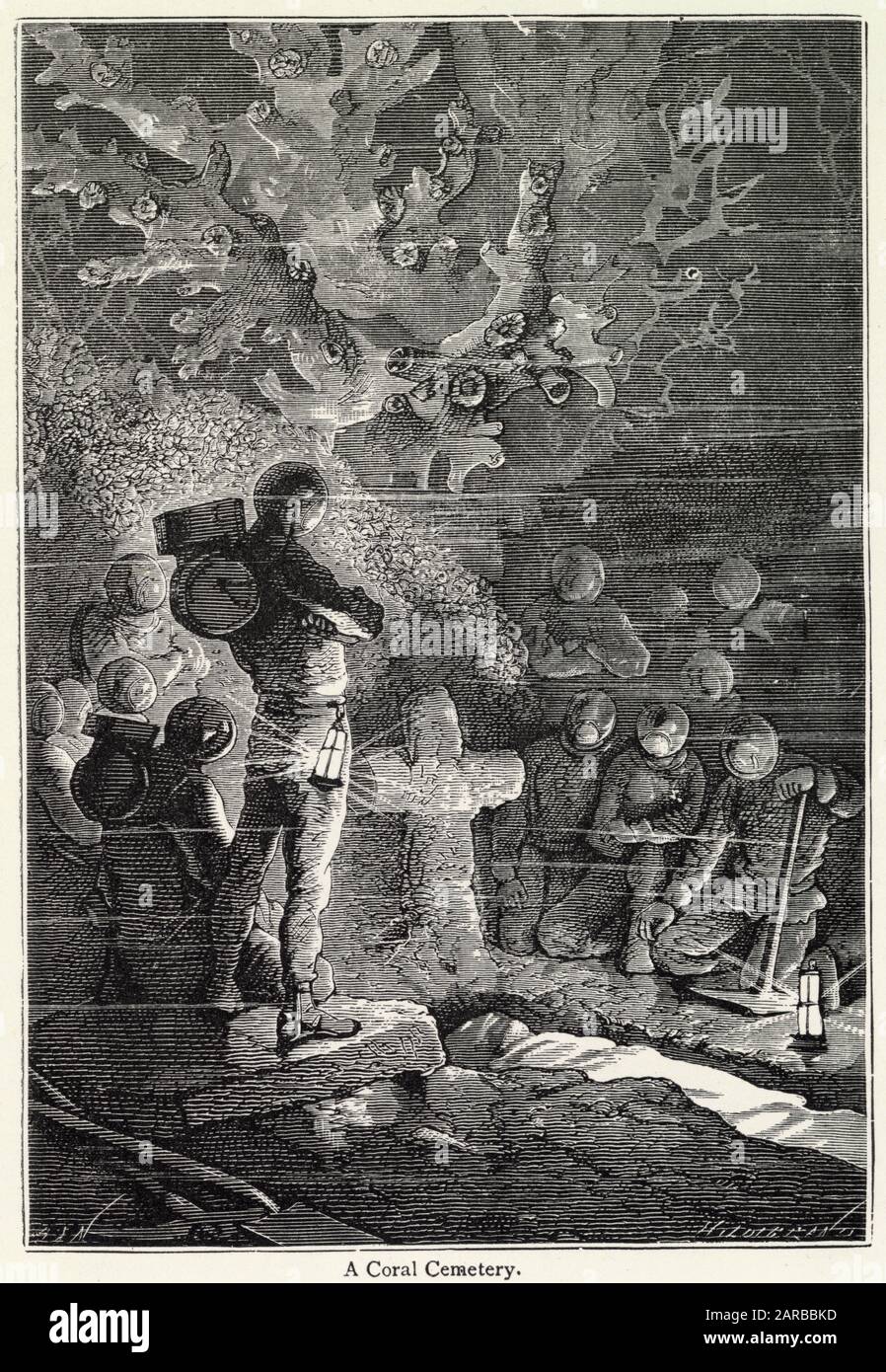 20000 ligues sous la mer, Jules Verne Banque D'Images