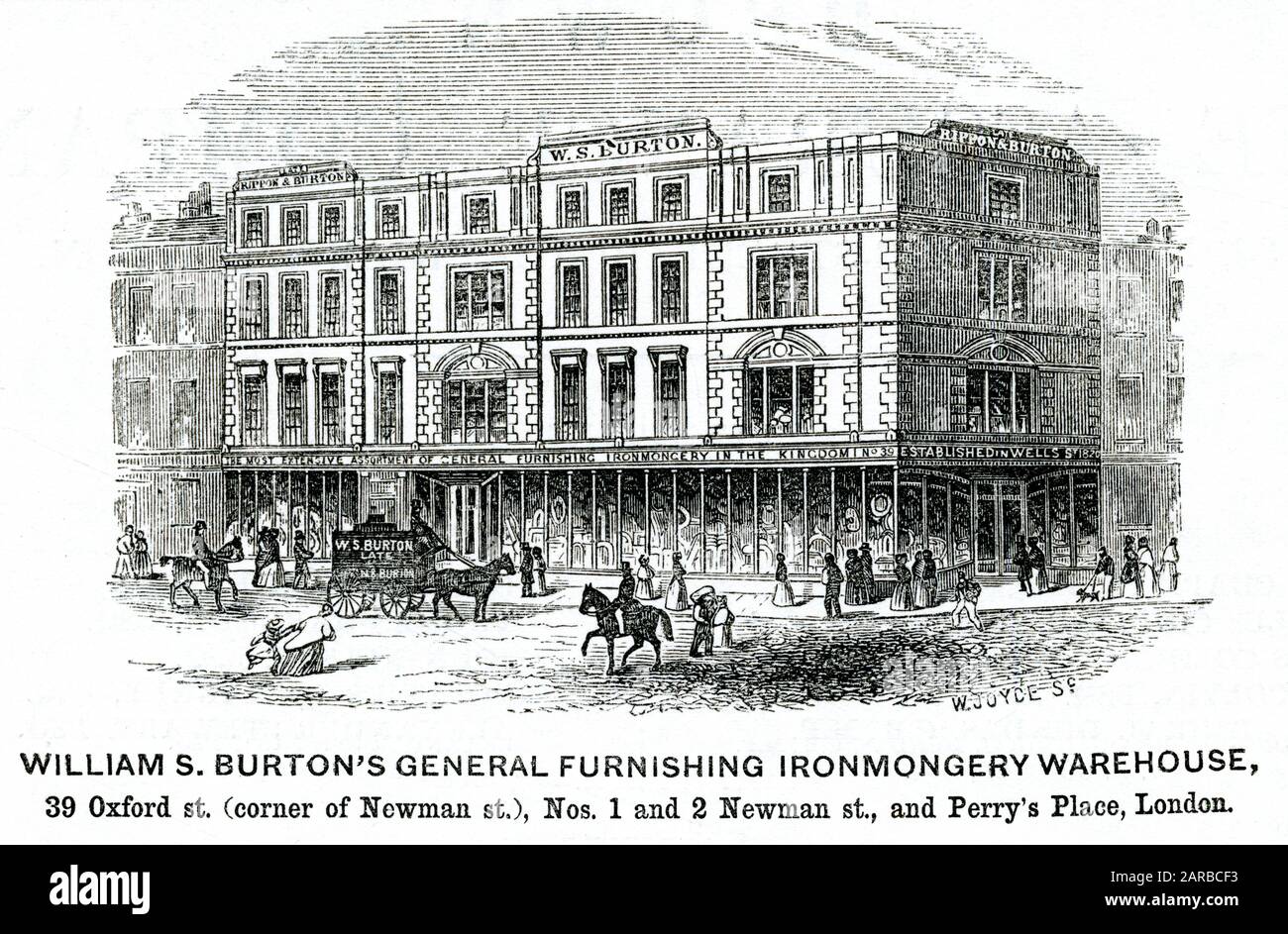 La quincaillerie générale de William Burton 1851 Banque D'Images