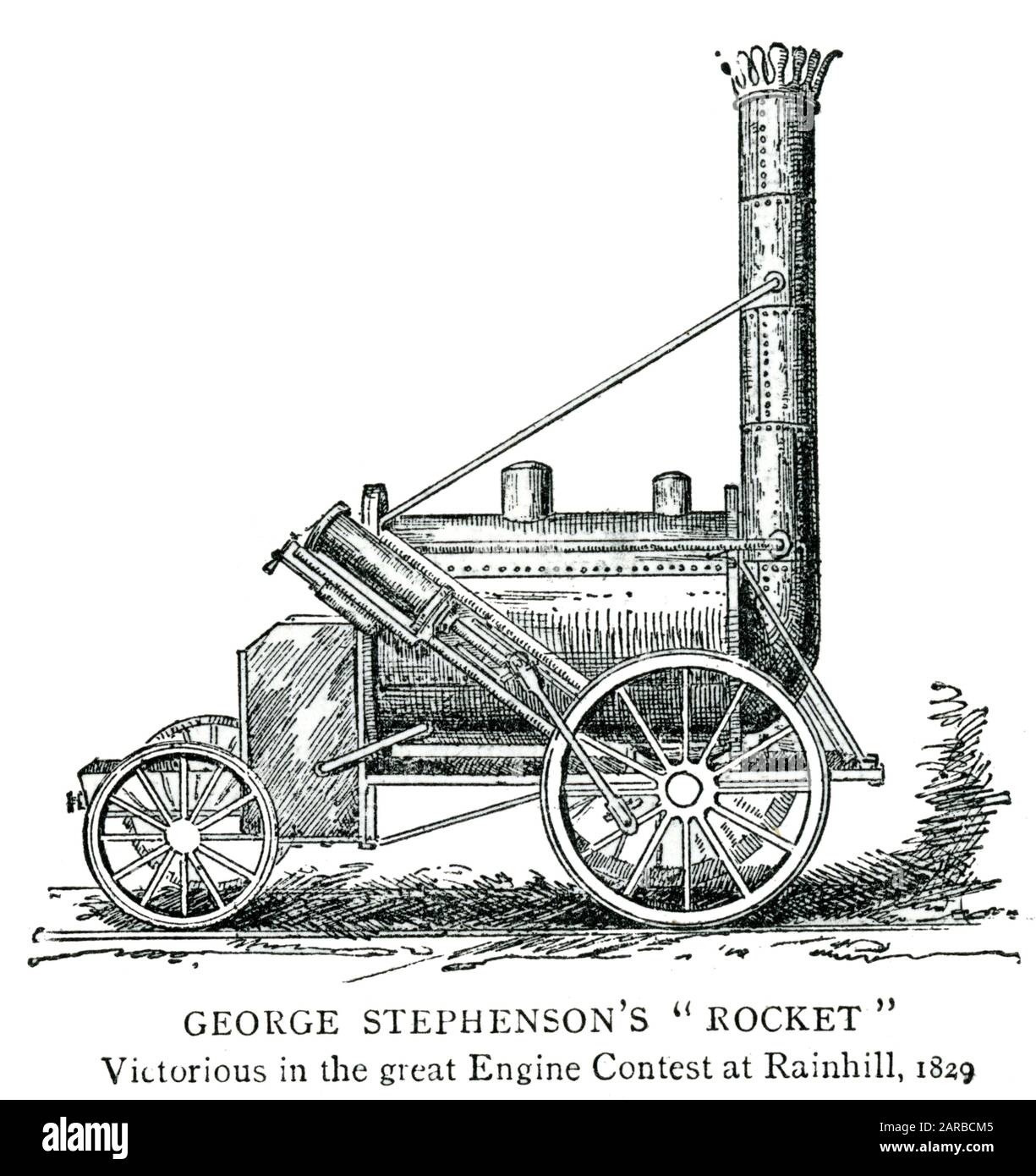 Rocket de George Stephenson 1815 Banque D'Images