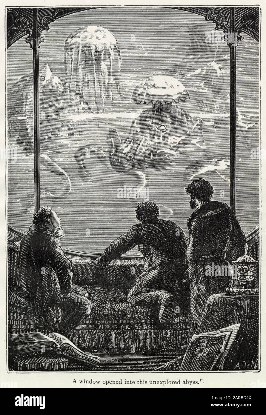 20000 ligues sous la mer, Jules Verne Banque D'Images