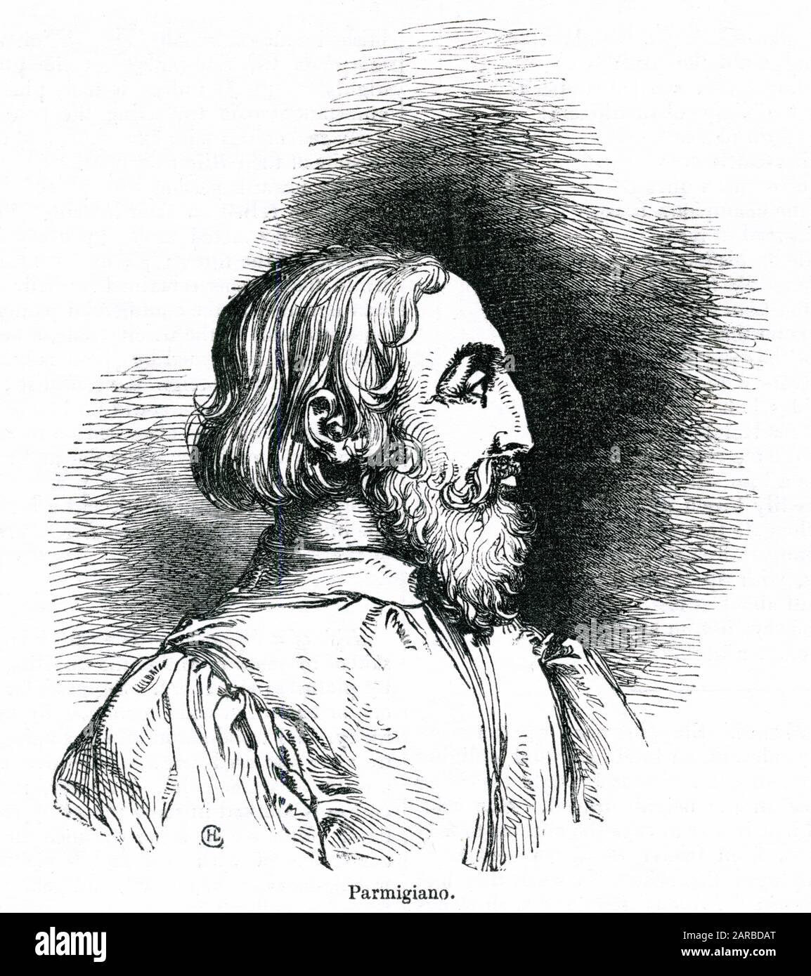 Parmigianino, ou Mazzola, peintre manneriste italien Banque D'Images