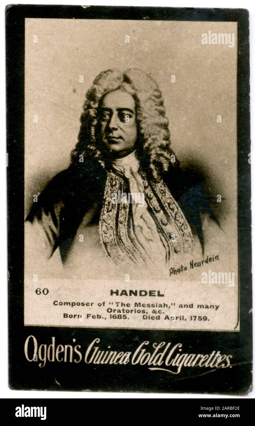 George Frideric Handel (1685-1759), compositeur baroque germano-britannique. Banque D'Images