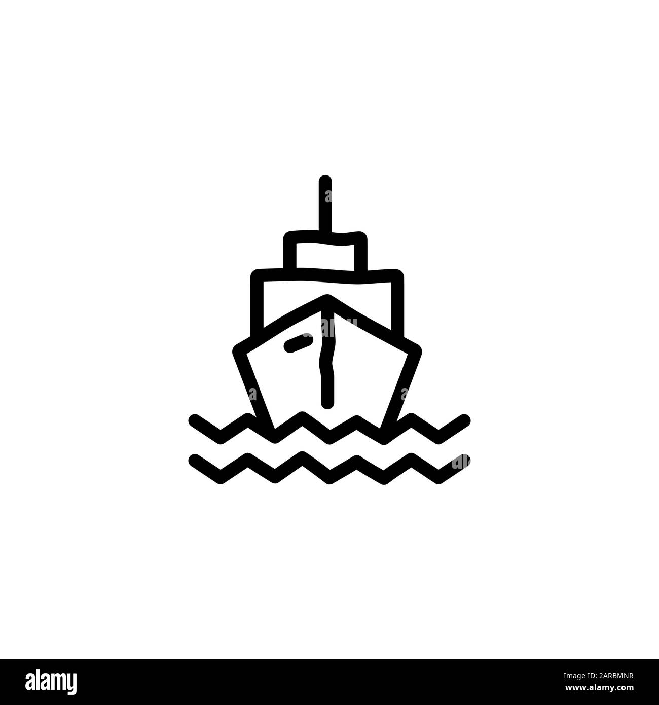 modèle de conception de ligne d'icône d'expédition Banque D'Images