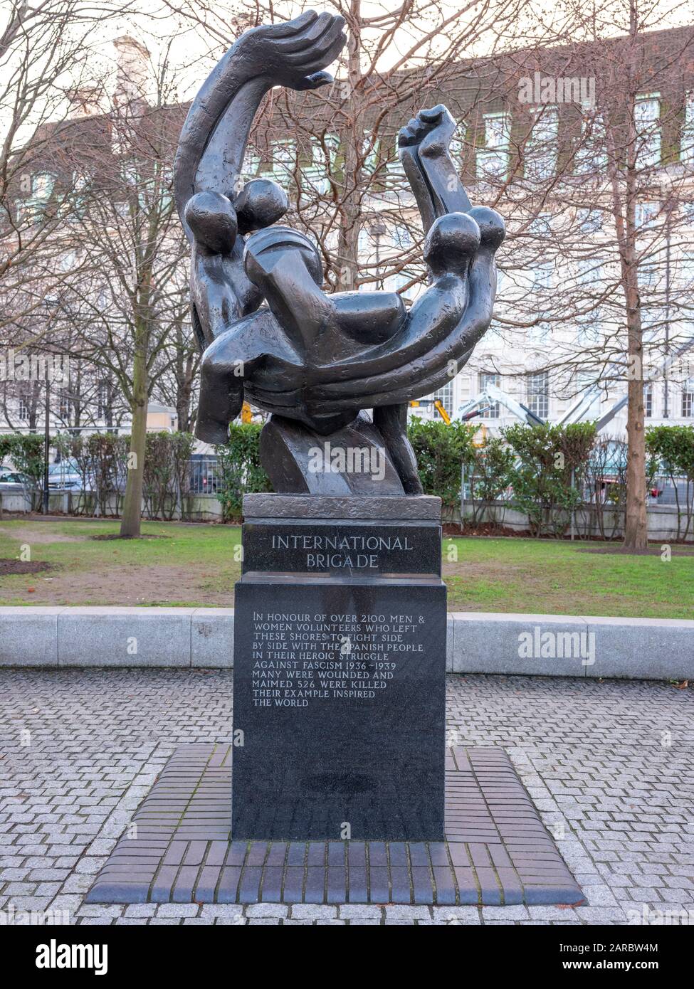 Brigade internationale mémoire de la guerre civile espagnole à Jubilee Garden sur la rive sud de Londres Banque D'Images