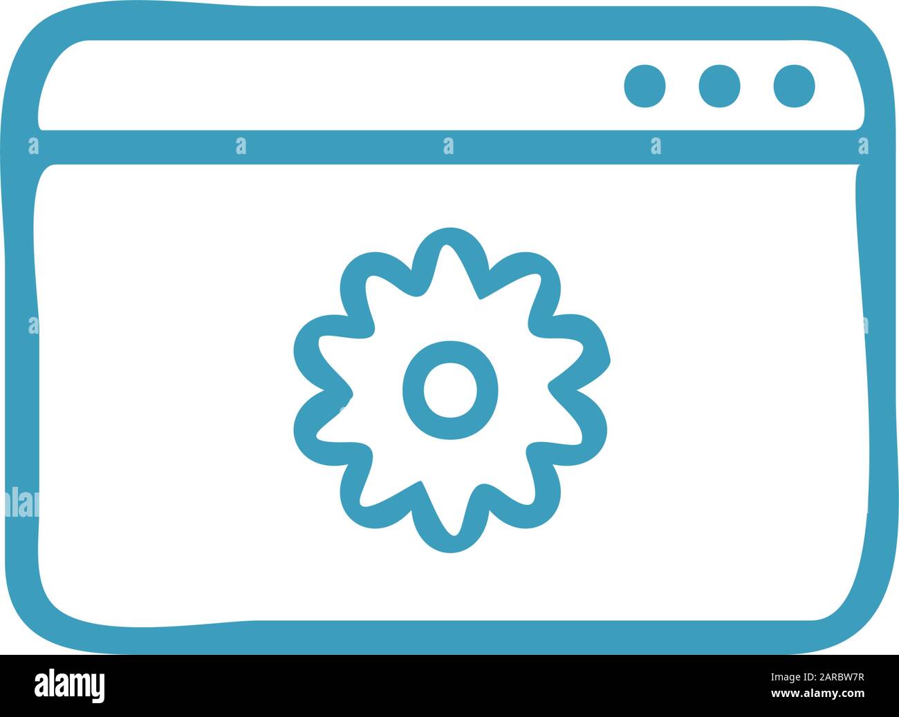 Modèle de conception d'icône d'application de navigateur Illustration de Vecteur