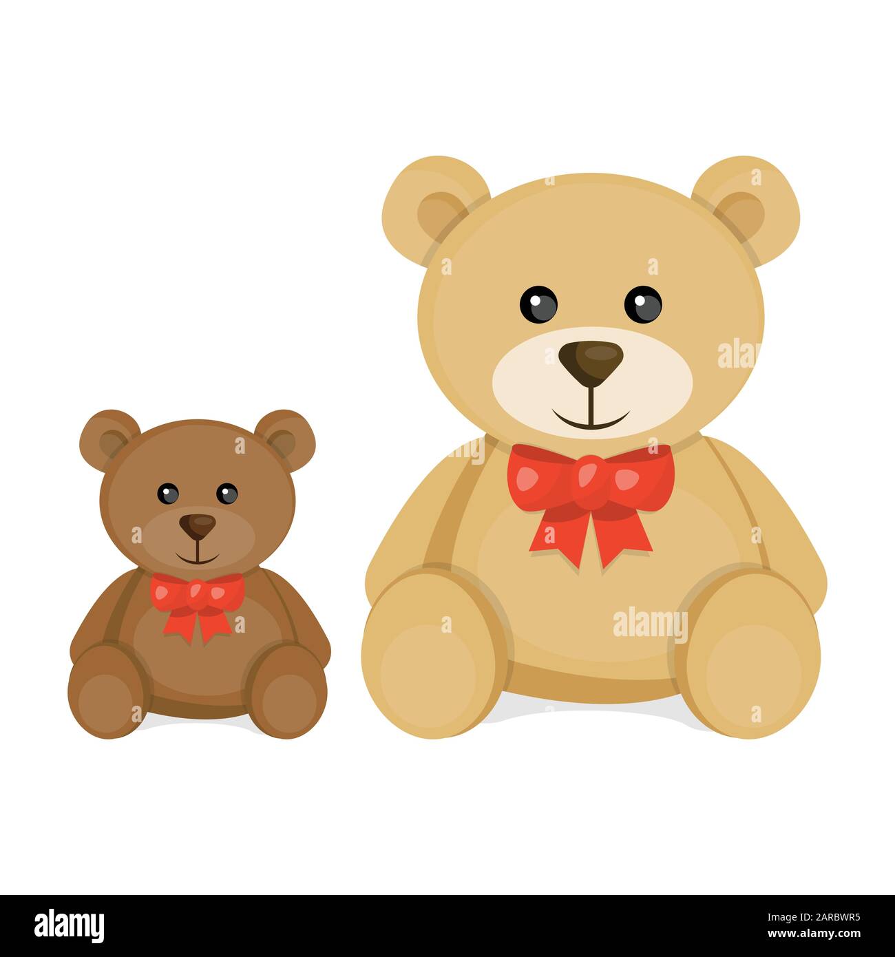 Joli ours en peluche à motif dessin animé. Illustration vectorielle pour la Saint-Valentin. Illustration de Vecteur