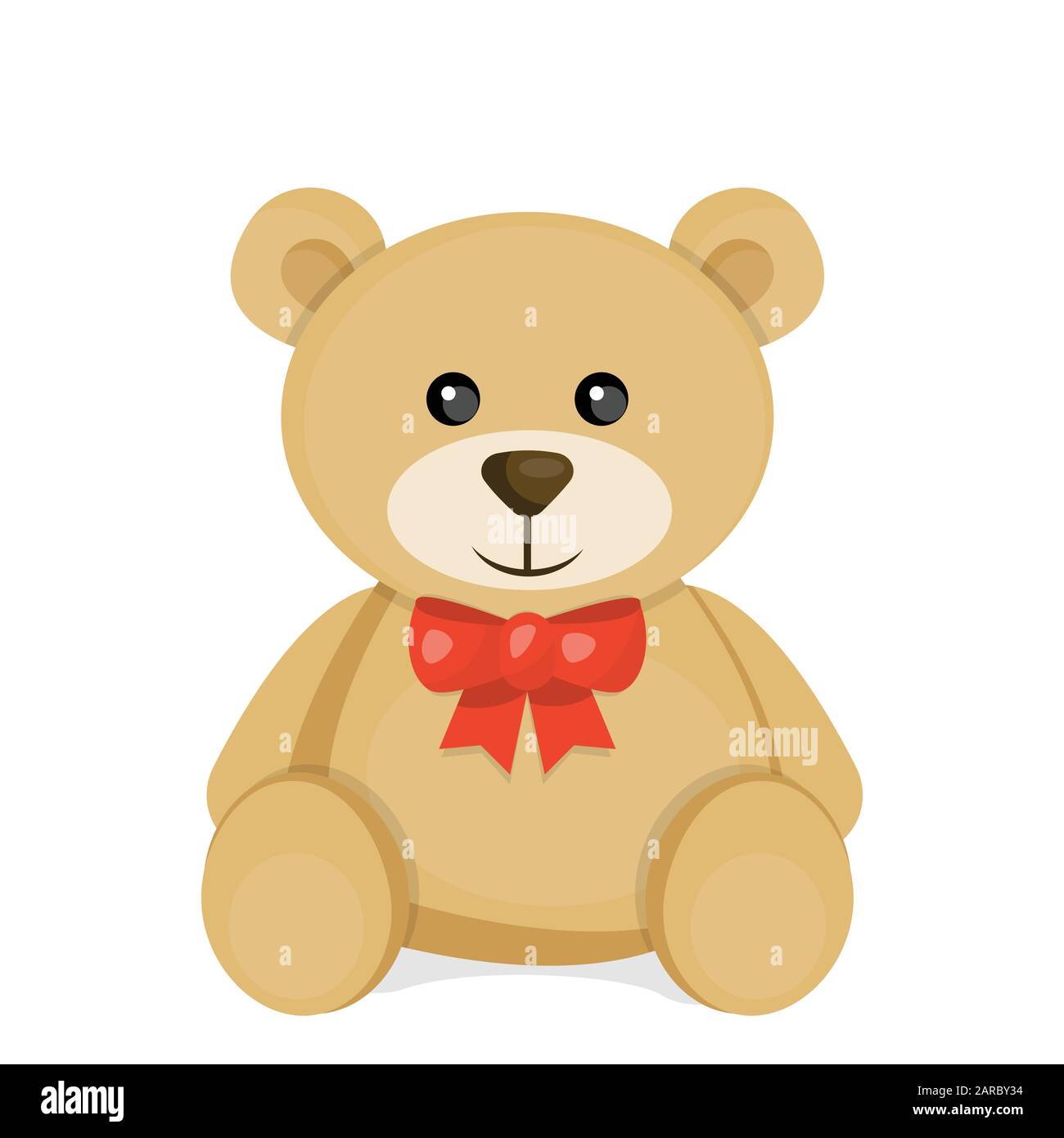 Joli ours en peluche. Illustration vectorielle pour la Saint-Valentin. Illustration de Vecteur
