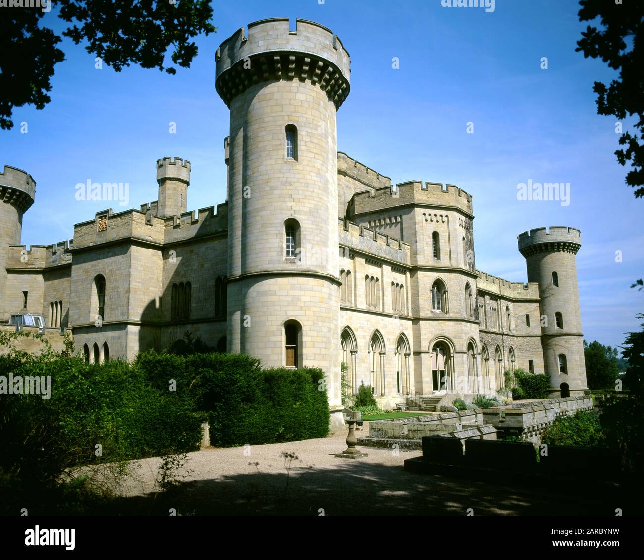 Château D'Eastnor Près De Ledbury, Herefordshire, Angleterre. Banque D'Images
