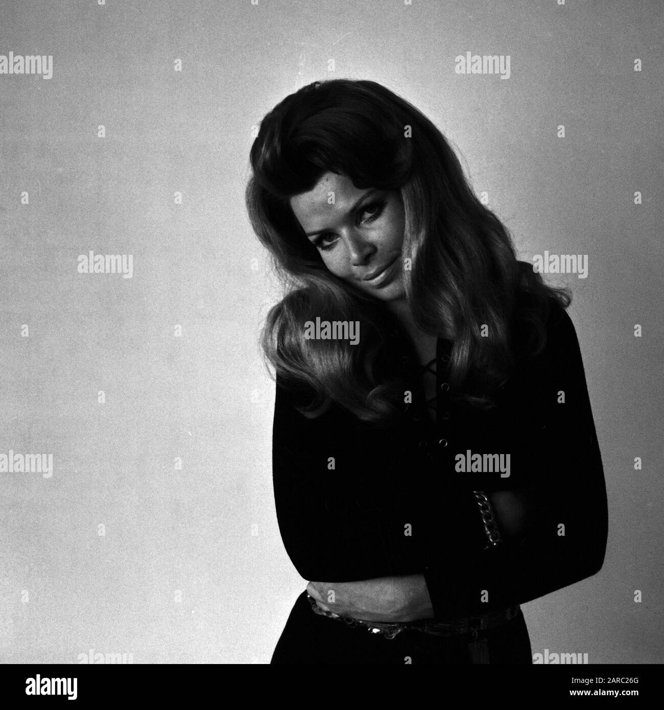 Die Deutsche Schauspielerin Uta Levka, Deutschland 1970er Jahre. L'actrice allemande Uta Levka, Allemagne, années 1970. Banque D'Images