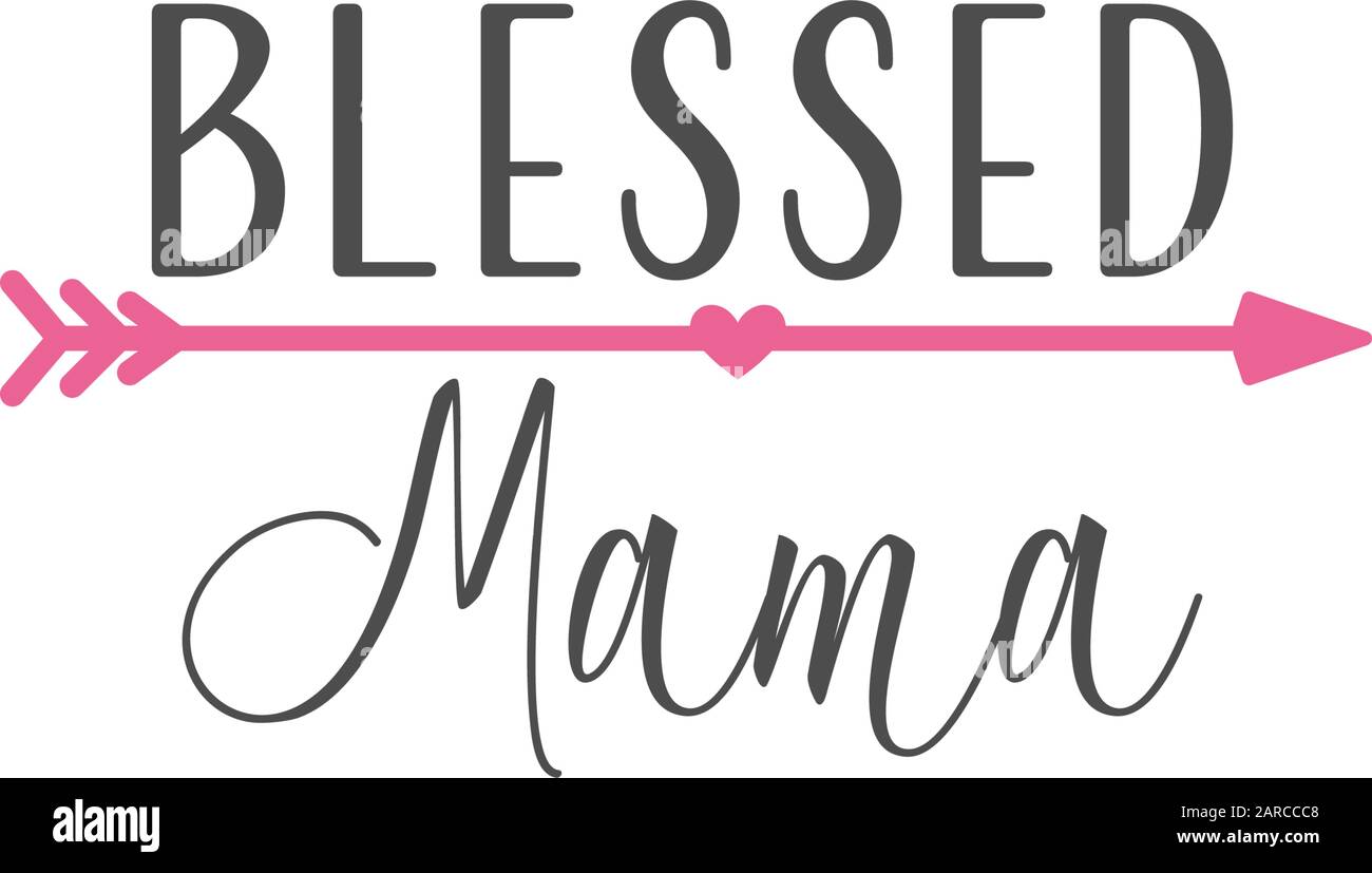 Typographie De Lettrage De Citation Maman Mama Beni Image Vectorielle Stock Alamy