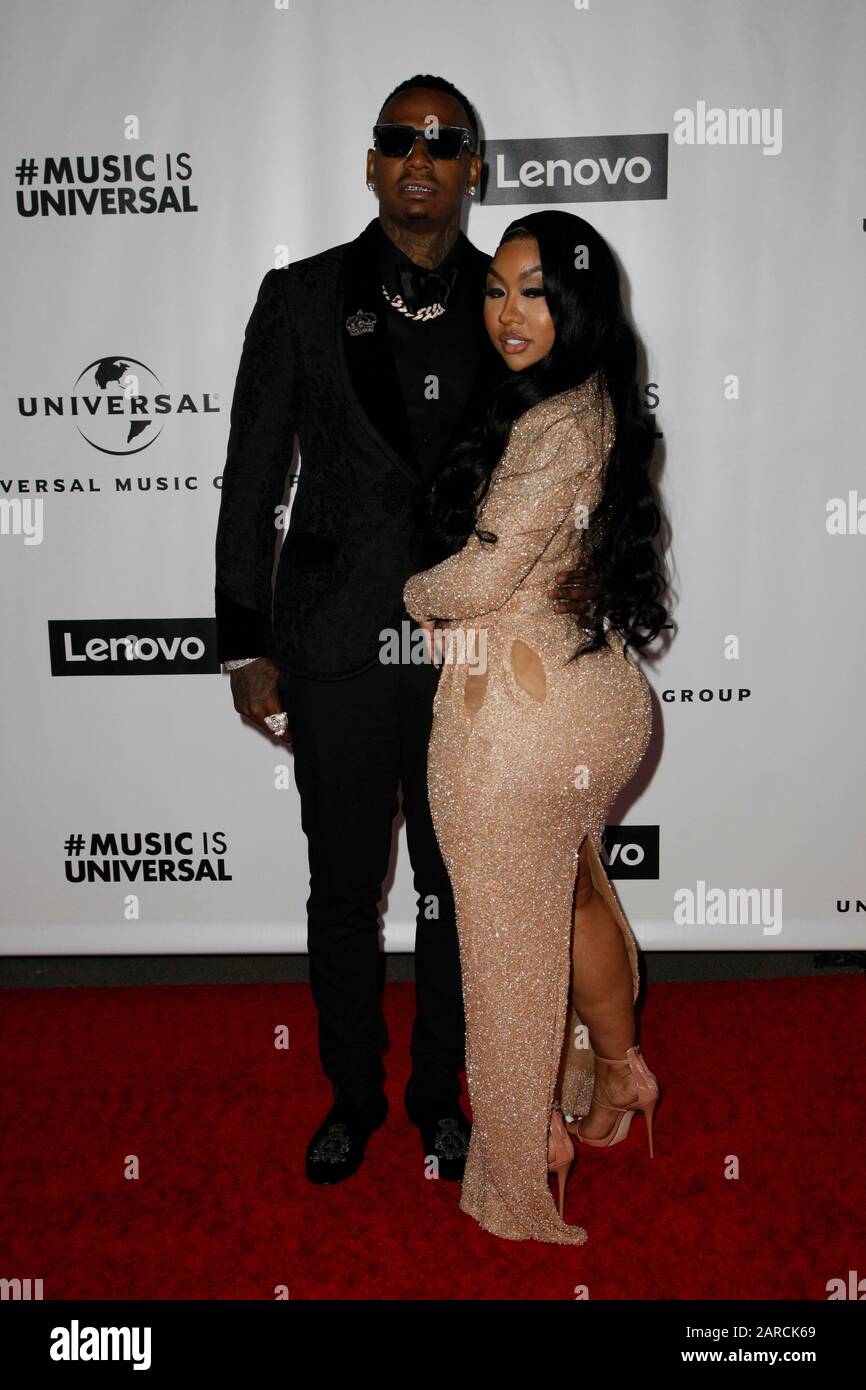 Los Angeles, États-Unis. 27 janvier 2020. Los ANGELES, CALIFORNIE - 26 JANVIER: Moneybagg Yo, Ari Fletcher assiste à Universal Music Group Hosts 2020 Grammy After Party le 26 janvier 2020 à Los Angeles, Californie. Photo: Crash/Imagespace Credit: Imagespace/Alay Live News Banque D'Images