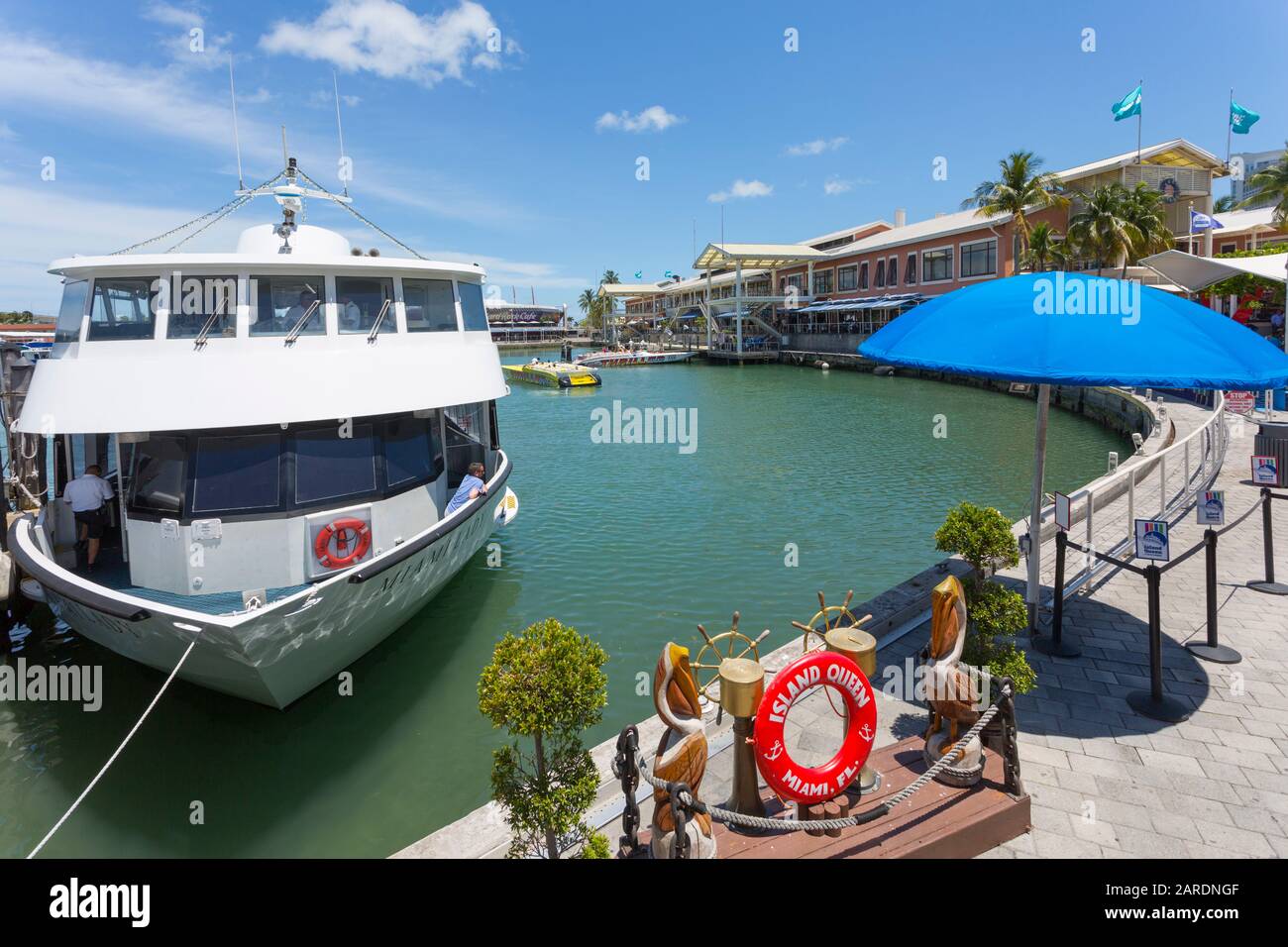Harbour in the Bayside Marketplace in Downtown, Miami, Floride, États-Unis d'Amérique, Amérique du Nord Banque D'Images