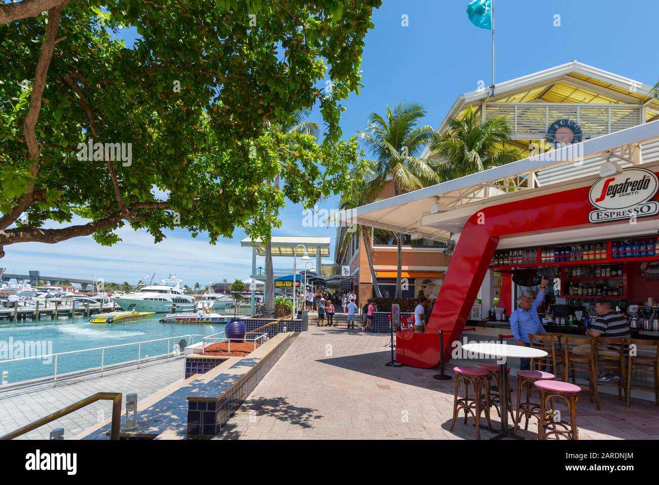 Harbour in the Bayside Marketplace in Downtown, Miami, Floride, États-Unis d'Amérique, Amérique du Nord Banque D'Images