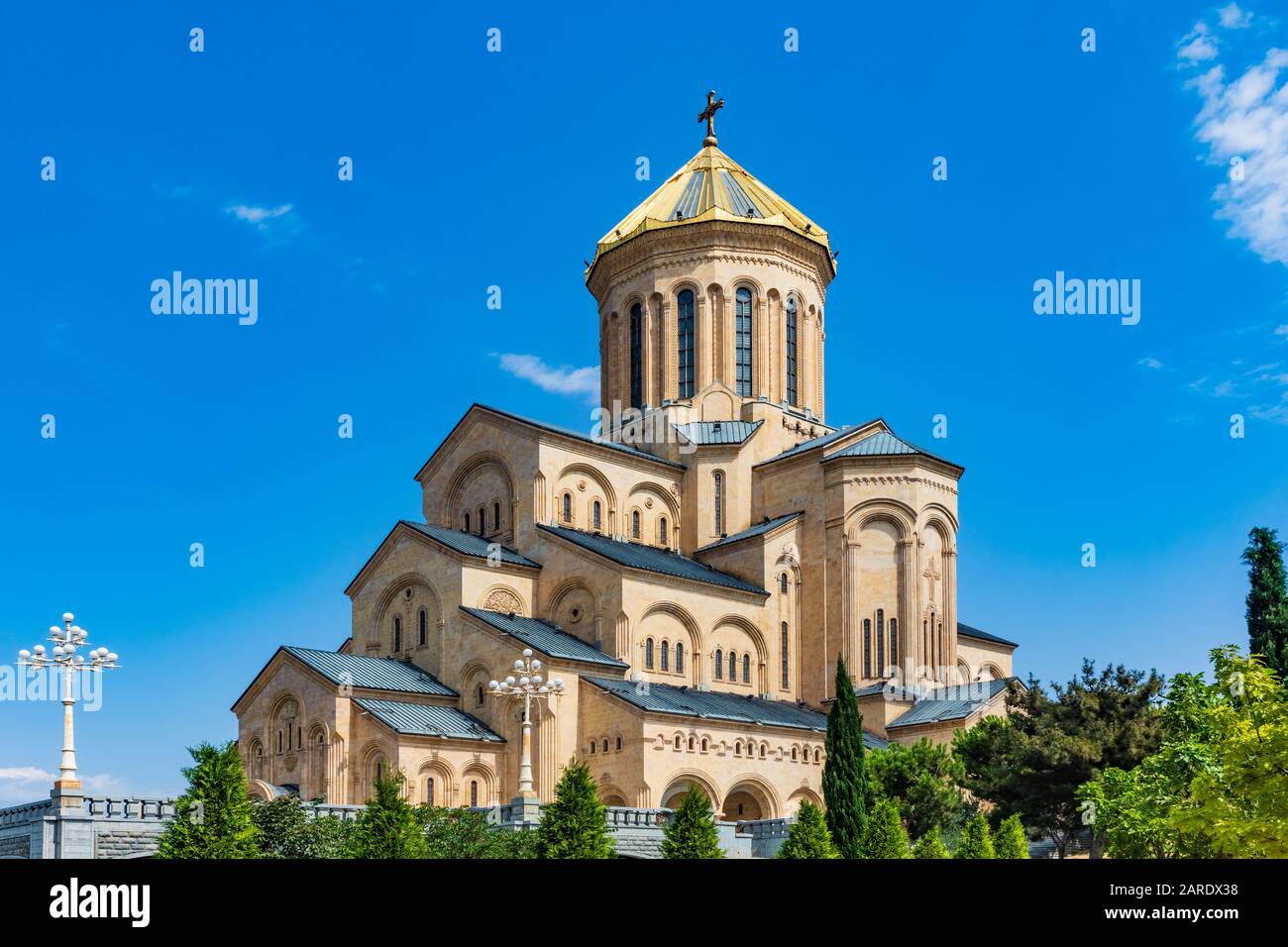 Cathédrale Sainte-Trinité site touristique de Tbilissi capitale de la Géorgie Europe de l'est Banque D'Images