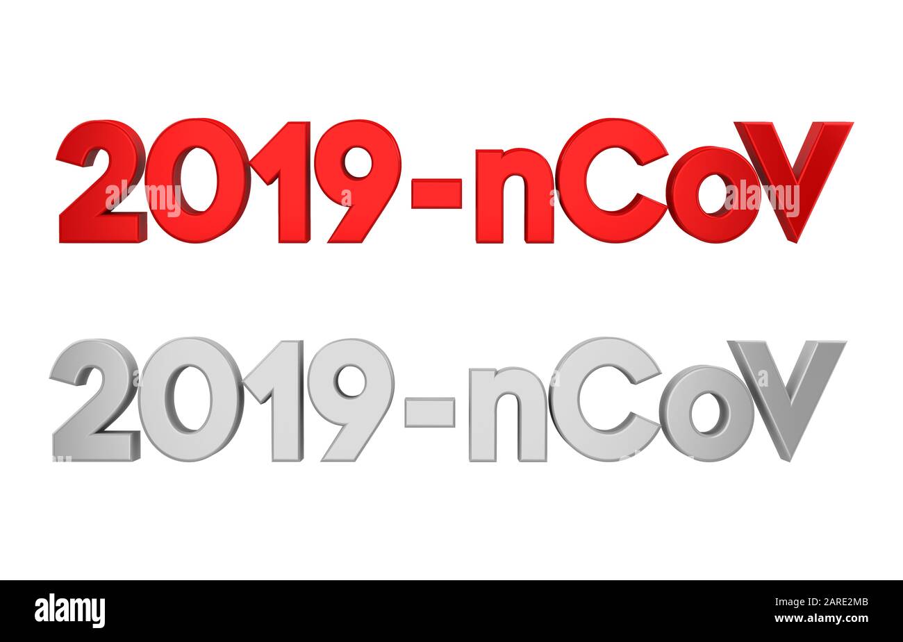 2019-nCoV Coronavirus Illustration Banque D'Images