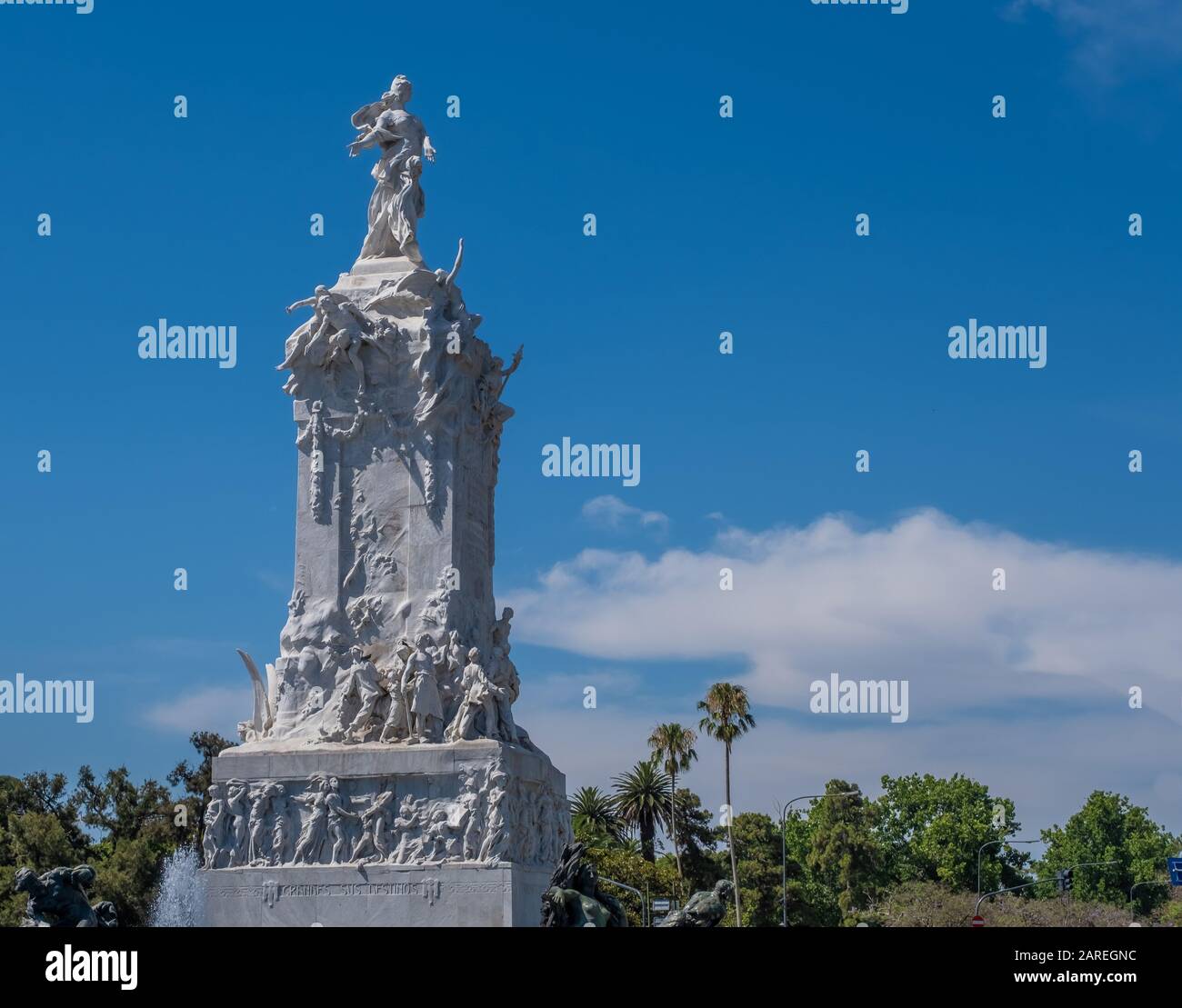 Monument à la Carta Magna et Quatre régions d'Argentine, Buenos Aires, Argentine Banque D'Images