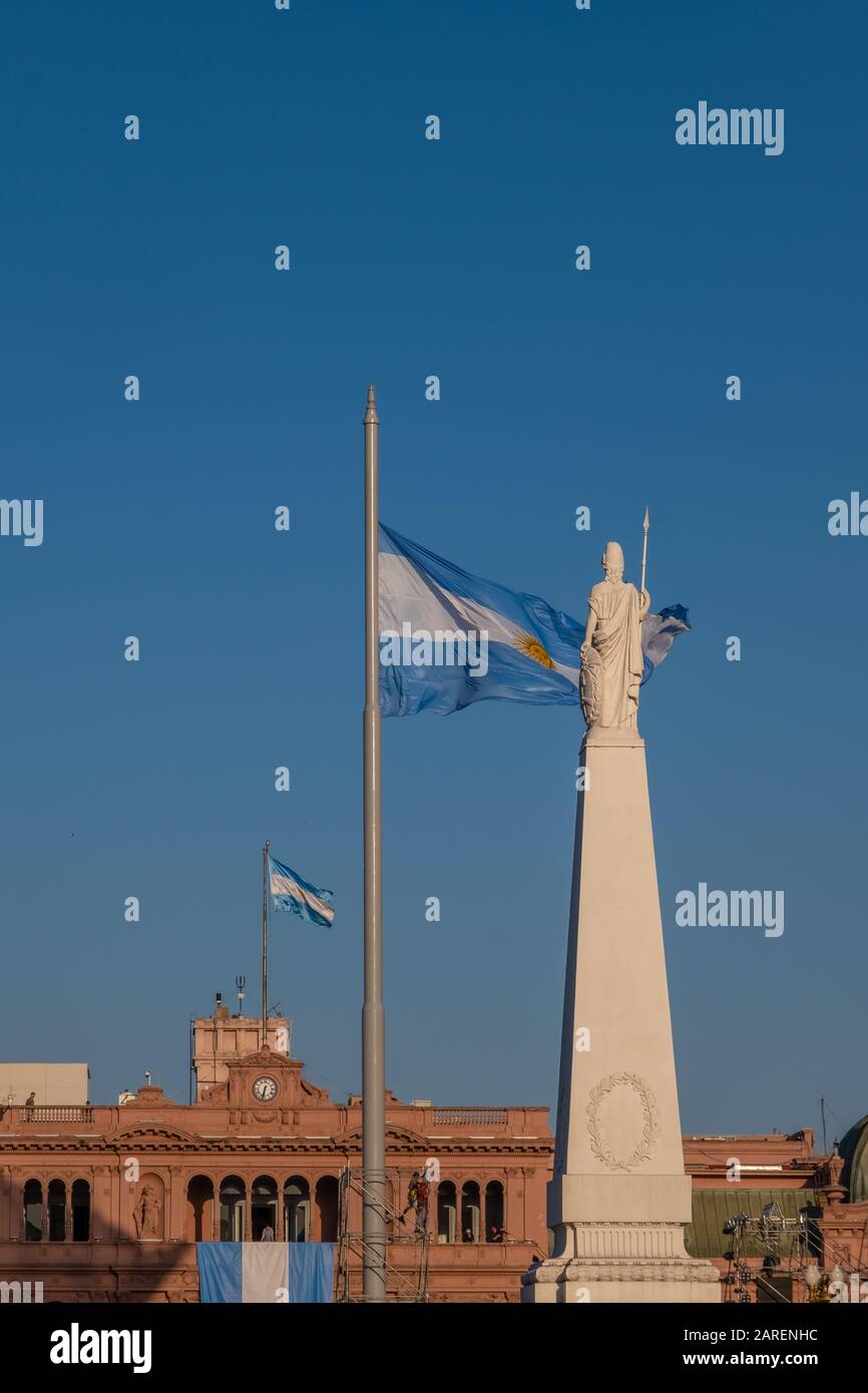 Casa Rosada, siège du président argentin et du pouvoir exécutif, Buneos Aires, Argentine Banque D'Images