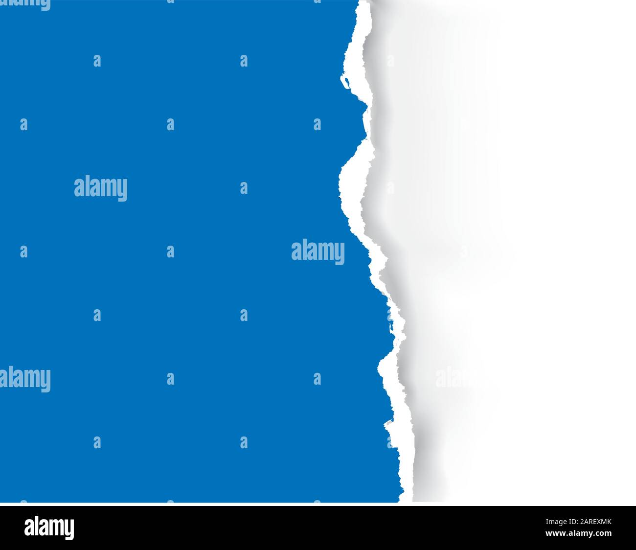 Fond de papier Déchiré bleu. Lustration de papier déchiré bleu avec emplacement pour votre image ou texte. Vecteur disponible. Illustration de Vecteur