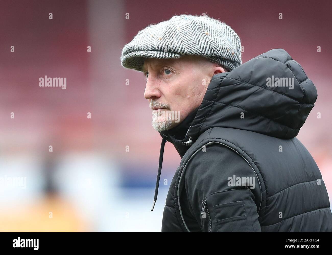 Le directeur de Grimsby, Ian Holloway, lors du match De la Sky Bet League Deux entre Crawley Town et Grimsby Town au People’s Pension Stadium à Crawley. 25 janvier 2020.usage éditorial uniquement. Pas de merchandising. Pour les images de football, les restrictions FA et Premier League s'appliquent inc. Aucune utilisation d'Internet/mobile sans licence FAPL - pour plus de détails, contactez Football Dataco Banque D'Images