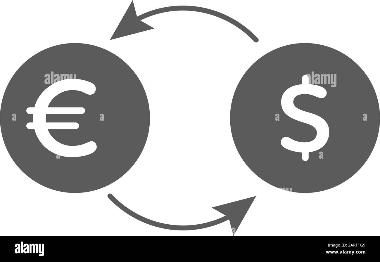 Symbole de ligne d'icône d'échange. Illustration vectorielle isolée du concept de signe d'icône pour la conception de l'interface utilisateur du logo de l'application mobile de votre site Web. Illustration de Vecteur