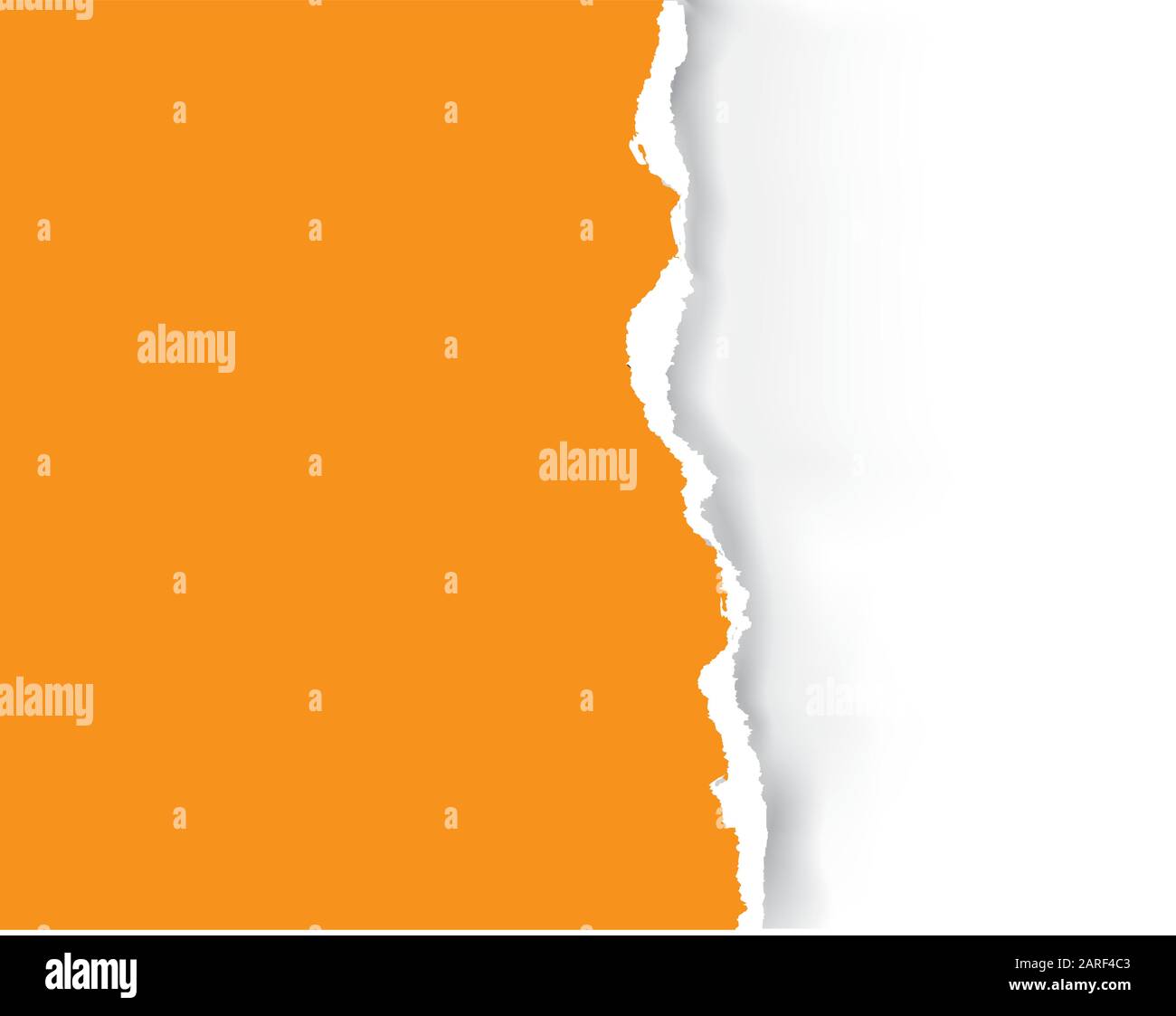 Arrière-plan papier Déchiré orange. Lacuration de papier déchiré orange avec emplacement pour votre image ou votre texte. Vecteur disponible. Illustration de Vecteur