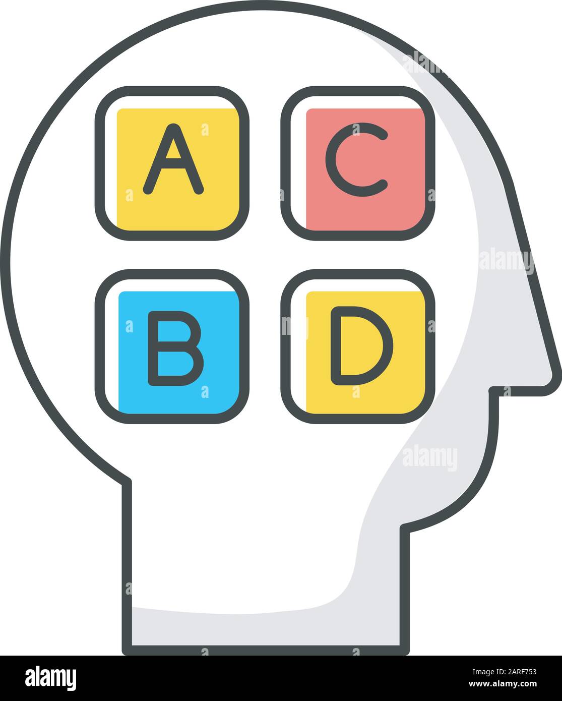 Icône de couleur de l'enquête sociale. L'opinion publique. Recherche. Examen par le consommateur. Satisfaction des clients. Test de personnalité. Commentaires. Évaluation. Collecte de données. S Illustration de Vecteur