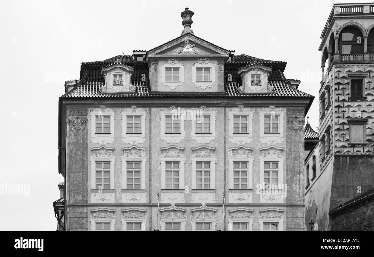 L'architecture à Prague, République Tchèque Banque D'Images