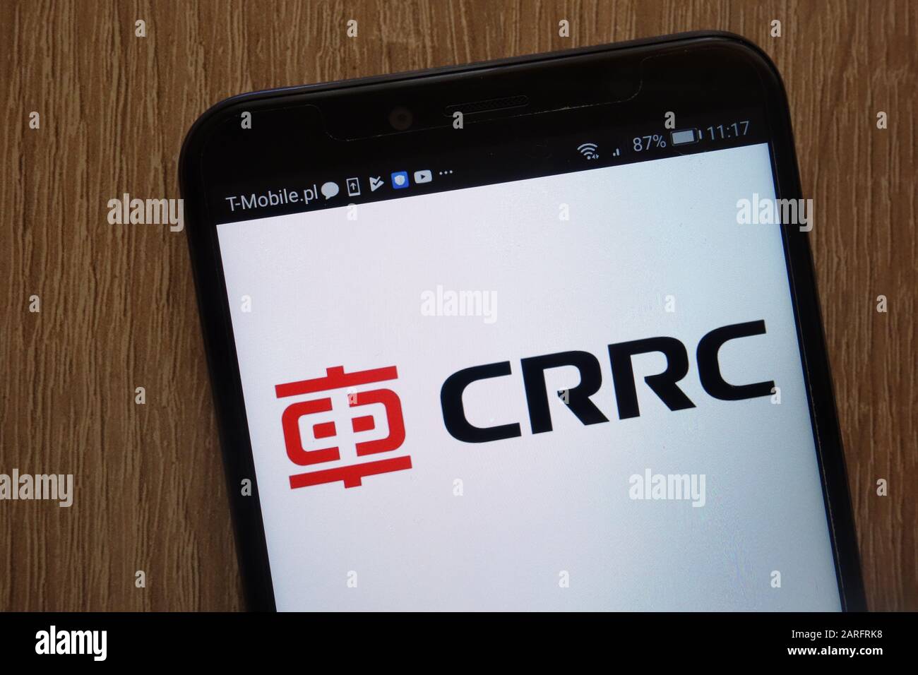 Logo CRRC affiché sur un smartphone moderne Banque D'Images