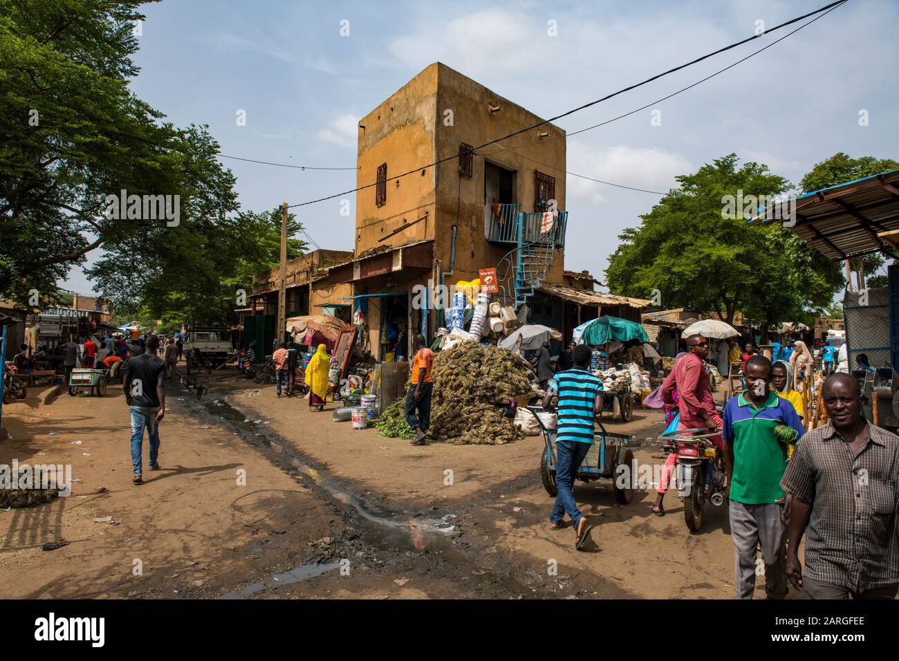 Marché Central, Niamey, Niger, Afrique De L'Ouest, Afrique Banque D'Images