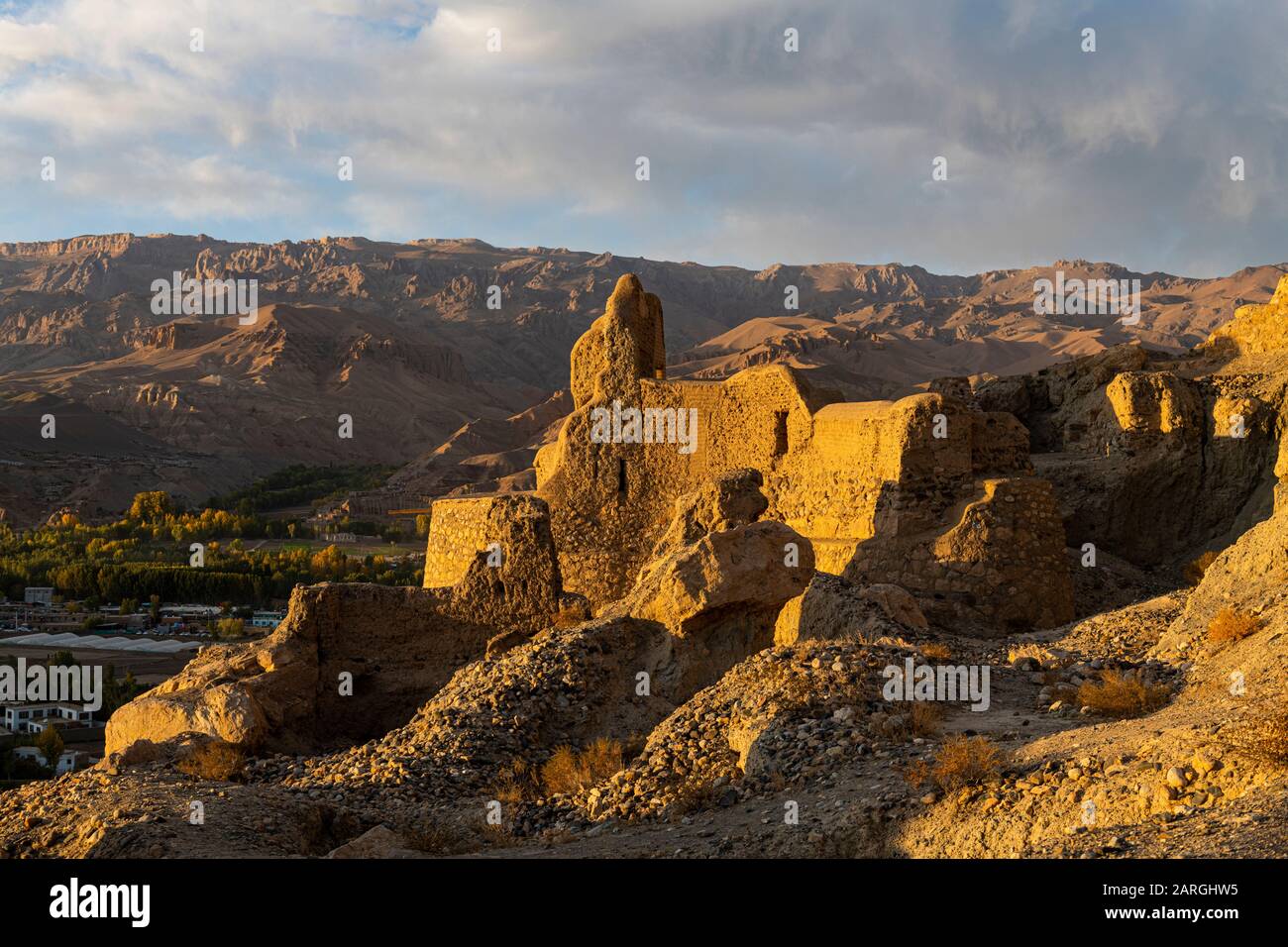 Les ruines de Shahr-e Gholghola (ville Des Cris), Bamyan, Afghanistan, Asie Banque D'Images