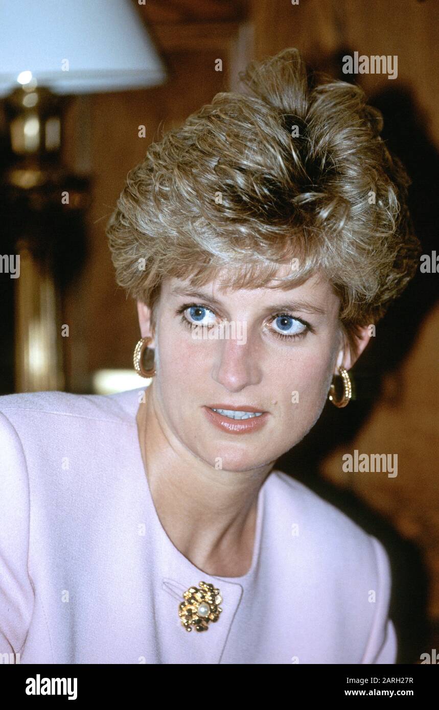 Hrh Princess Diana, Londres, Grande-Bretagne 1993 Banque D'Images