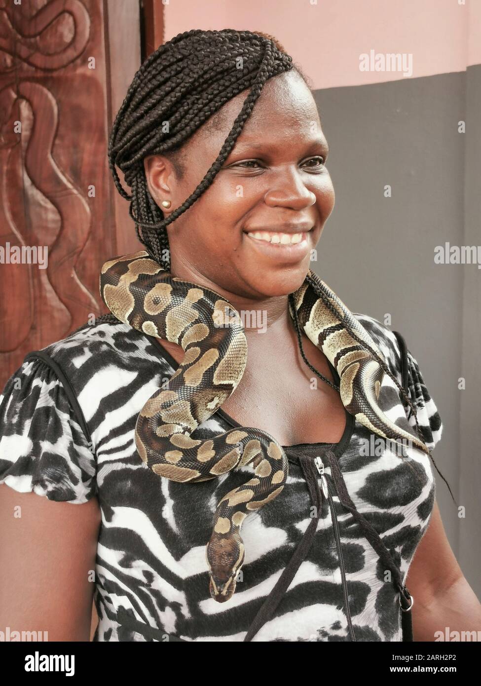 OUIDAH , BÉNIN Banque D'Images