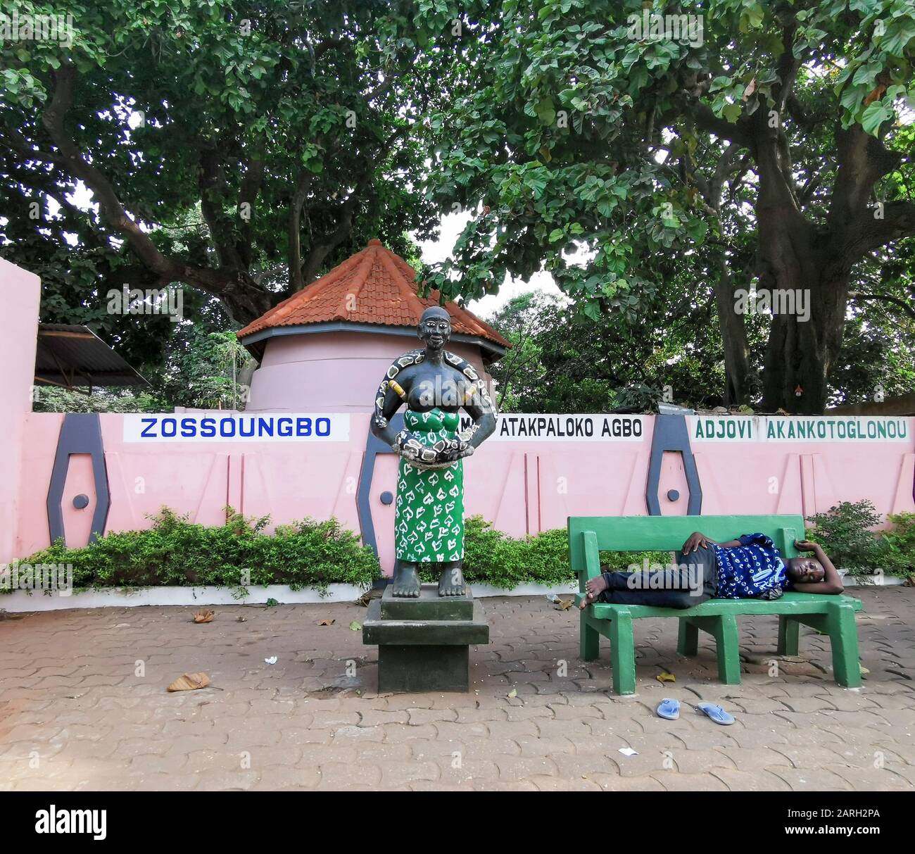 OUIDAH , BÉNIN Banque D'Images