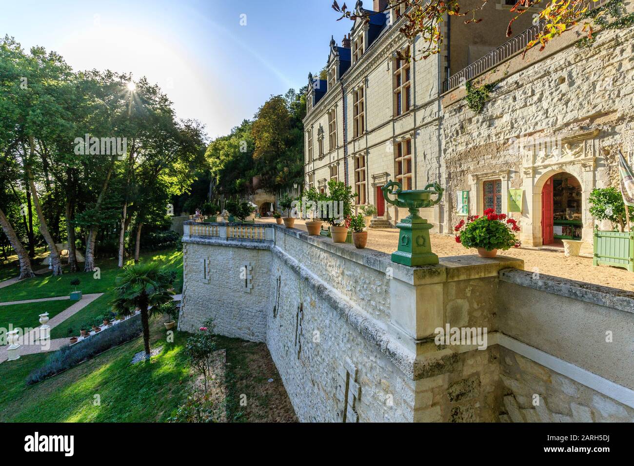 France, Indre et Loire, Vallée de la Loire classée au patrimoine mondial par l'UNESCO, Amboise, Château-Gaillard domaine royal et jardins, château // France, In Banque D'Images