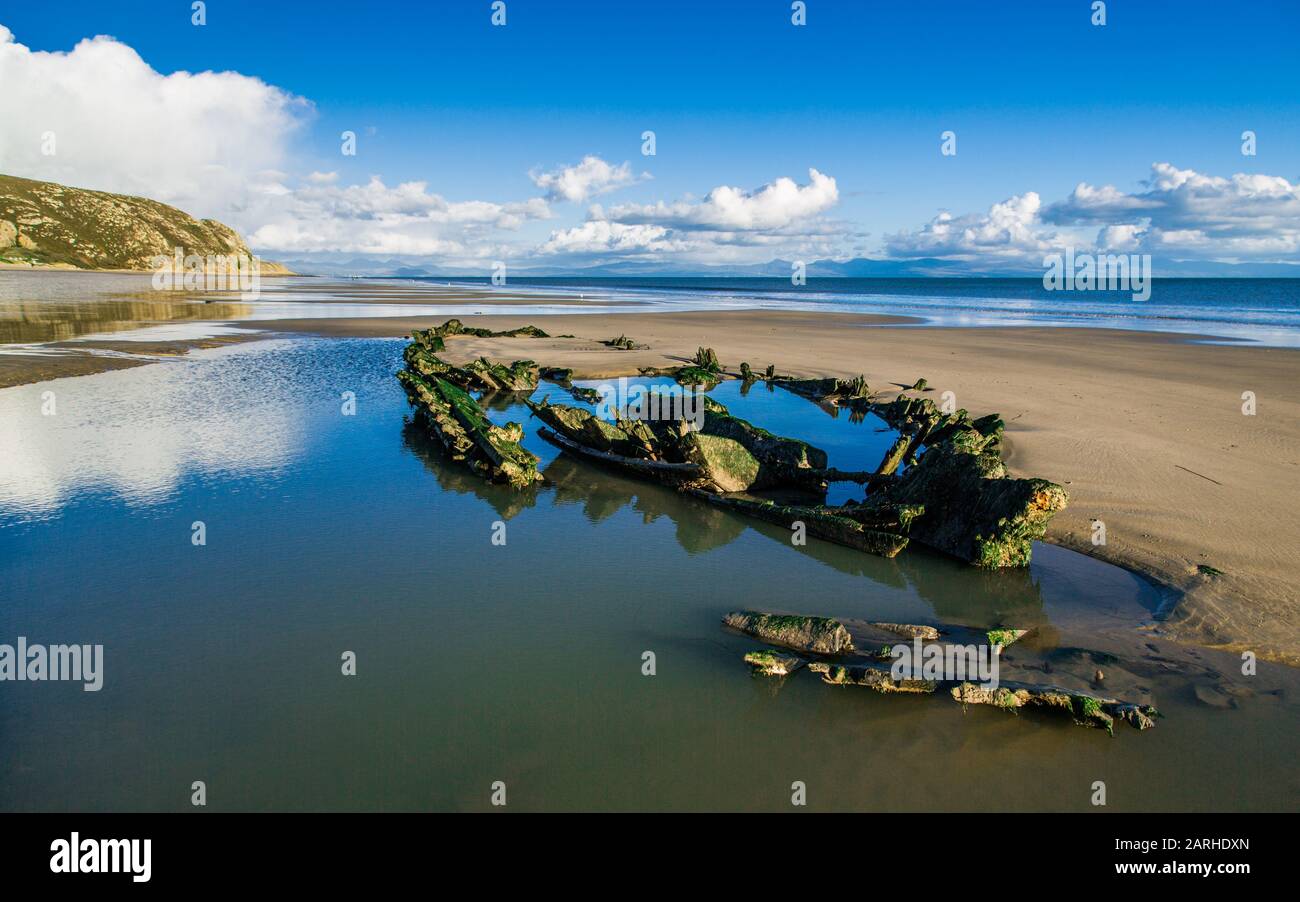 Abersoch, un fossile Banque D'Images