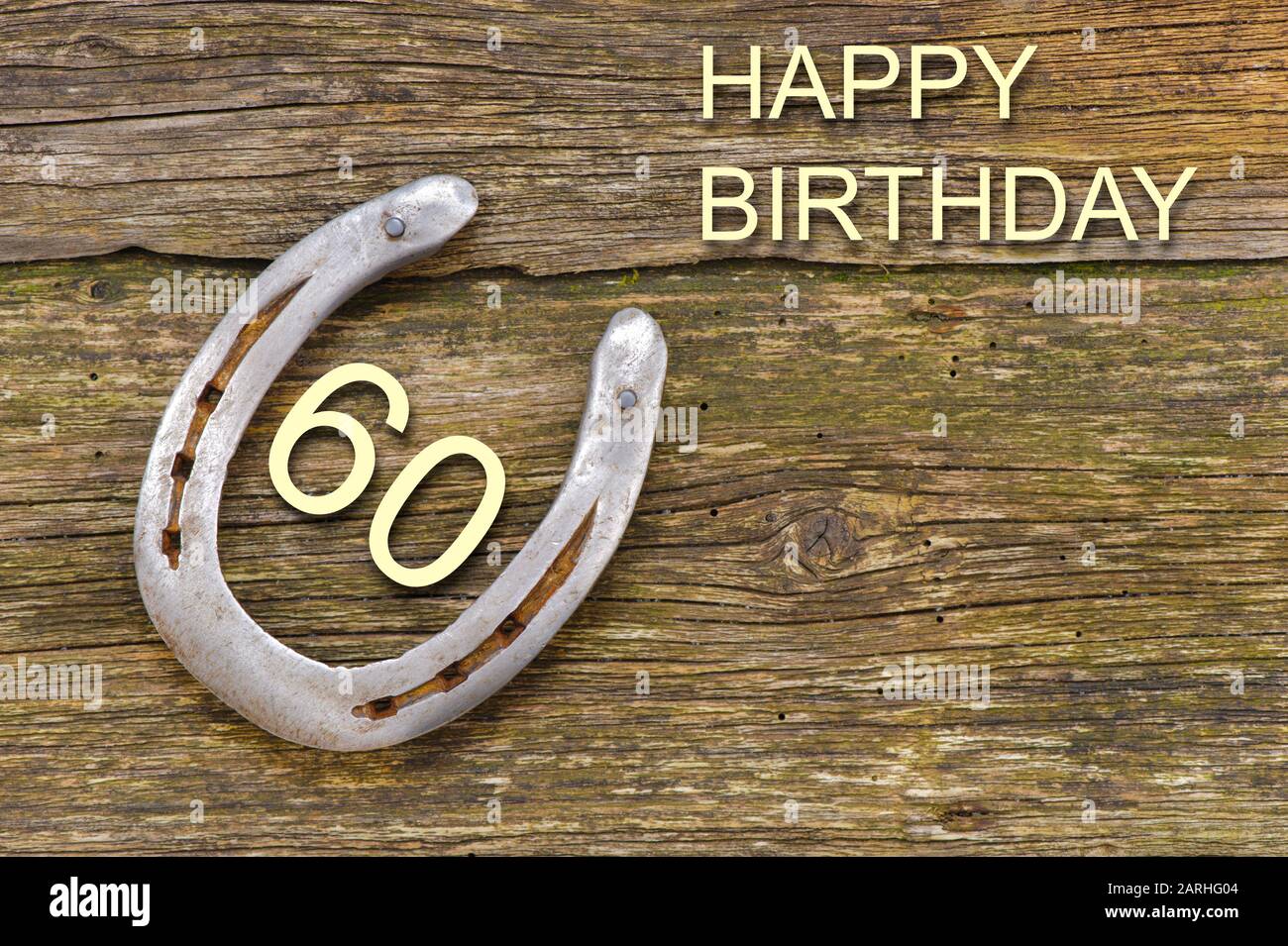 félicitations et joyeux anniversaire 60 ans Banque D'Images