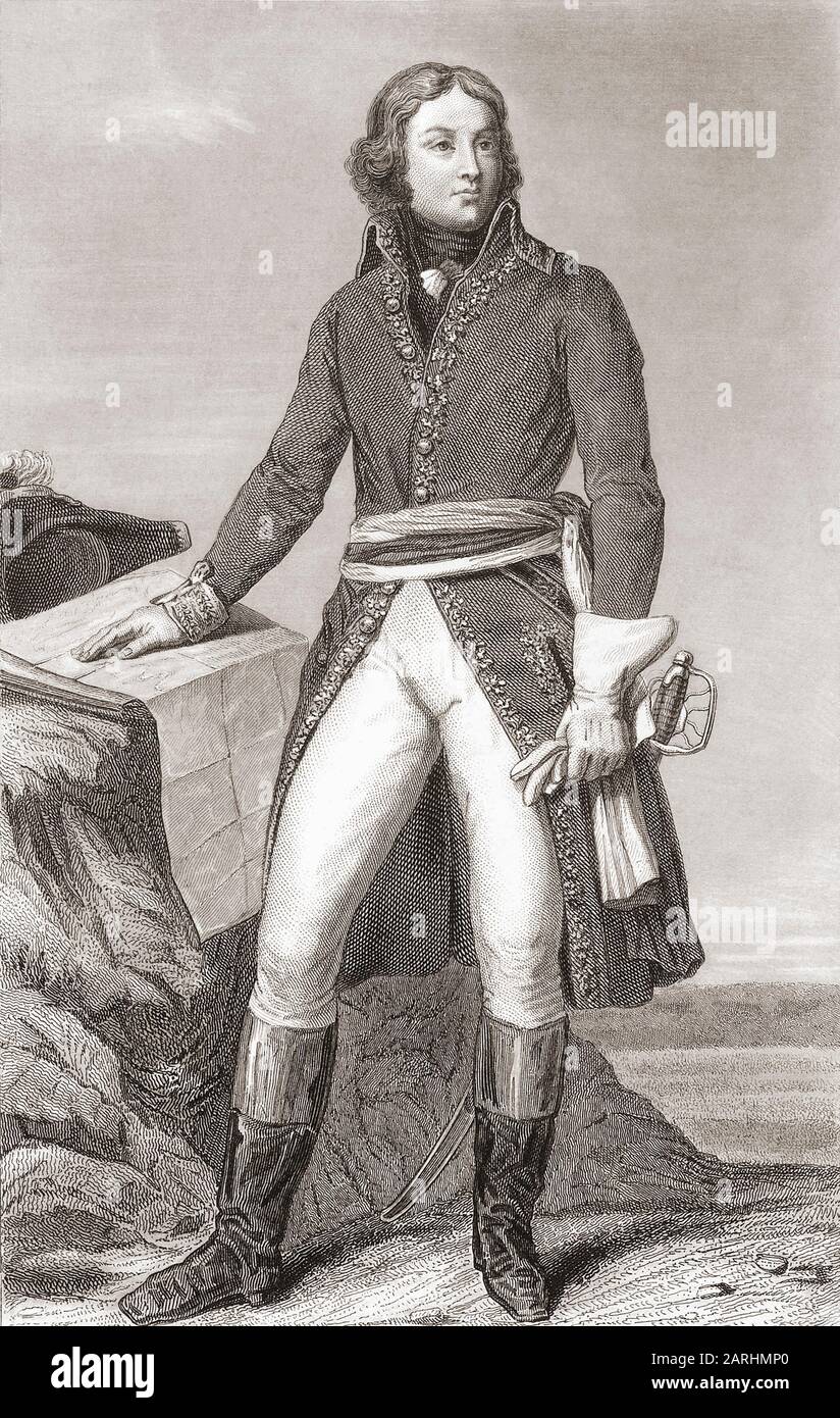 Louis Lazare Hoche, 1768 – 1797. Soldat français qui s'est levé pour être général de l'armée révolutionnaire. Banque D'Images