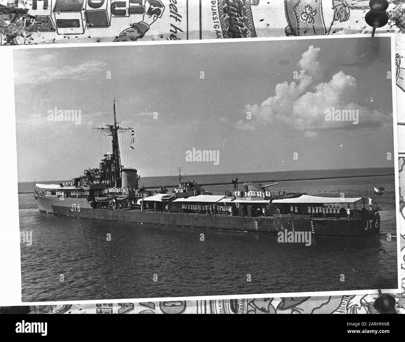 Reproduction Marvo Ship Jt 6 Annotation: Repronegative Date: 18 Décembre 1947 Mots Clés: Ships Nom De L'Institution: Marvo Banque D'Images
