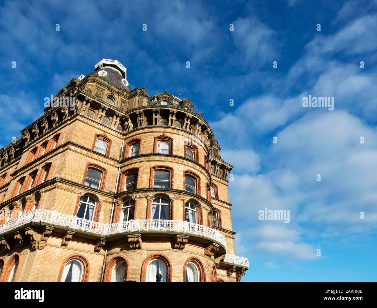 Le Grand Hôtel une étoile de Grade II classé bâtiment par l'architecte Cuthbert Brodrick à Scarborough North Yorkshire England Banque D'Images