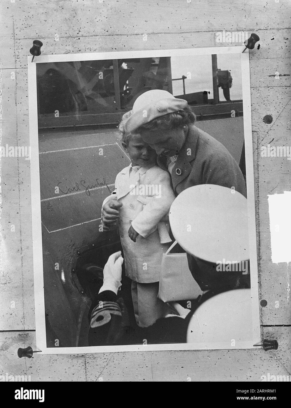 Handplug Carl Gustaf, Prince Suédois 3 Ans Date: 20 Juillet 1949 Nom Personnel: Carl Gustaf Banque D'Images