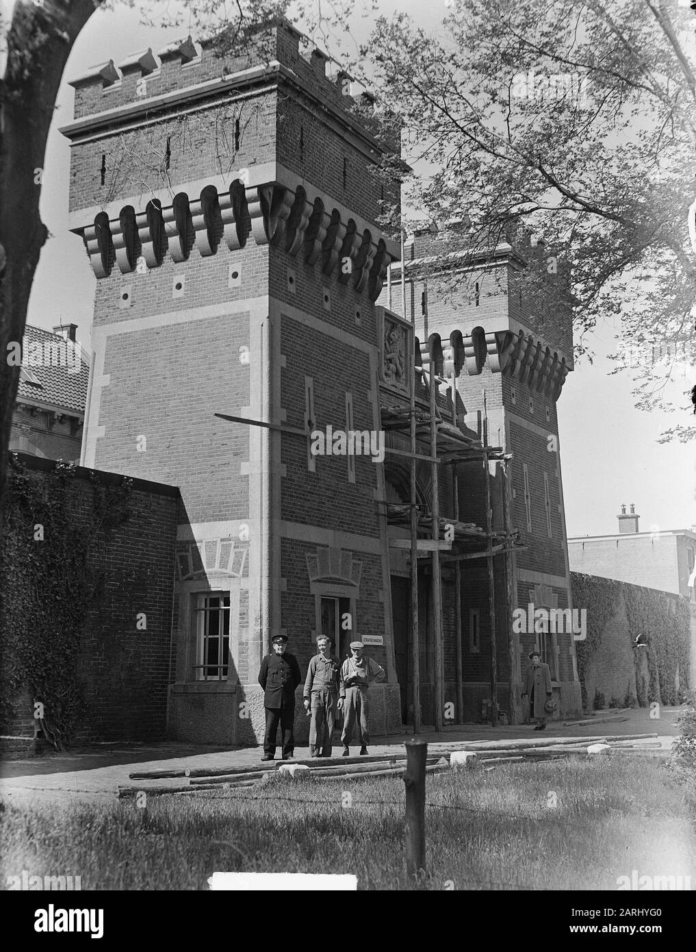 Prison Scheveningen Date: 11 Mai 1950 Lieu: Scheveningen, Zuid-Holland Mots Clés: Prison Nom De La Personne: Scheveningen Banque D'Images