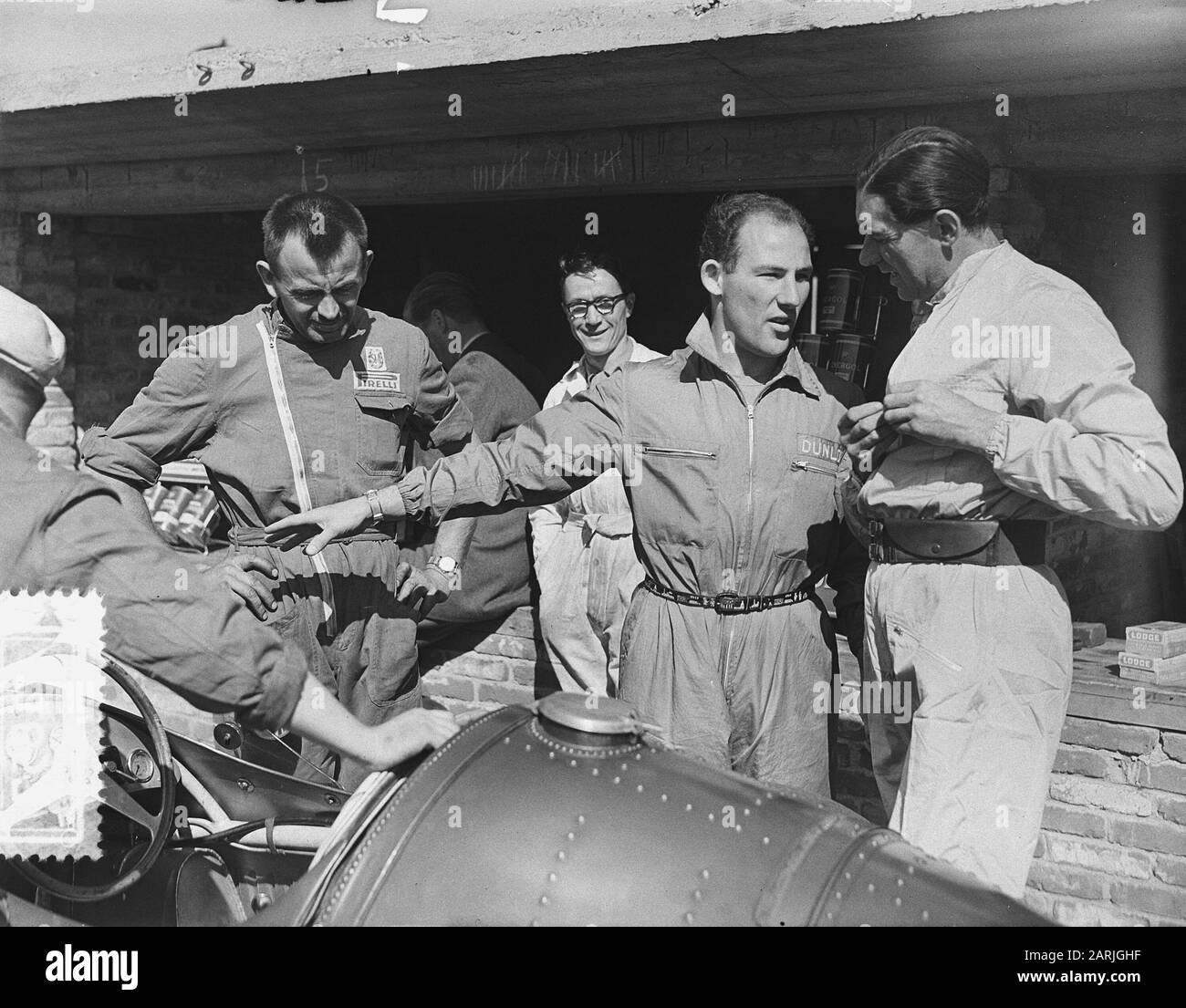 Formation pour le Grand Prix des Pays-Bas sur Zandvoort Date : 17 juin 1955 lieu : Noord-Holland, Zandvoort mots clés : voitures, conducteurs Banque D'Images