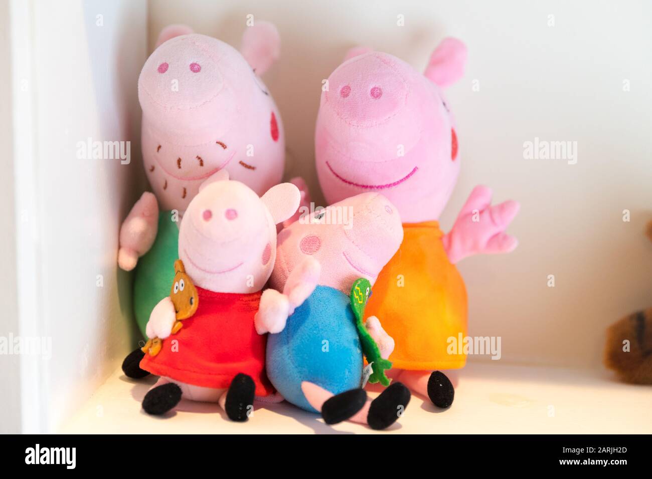Princeton, Pennsylvanie, 28 janvier 2020:fermeture des poupées de porc Peppa - image Banque D'Images