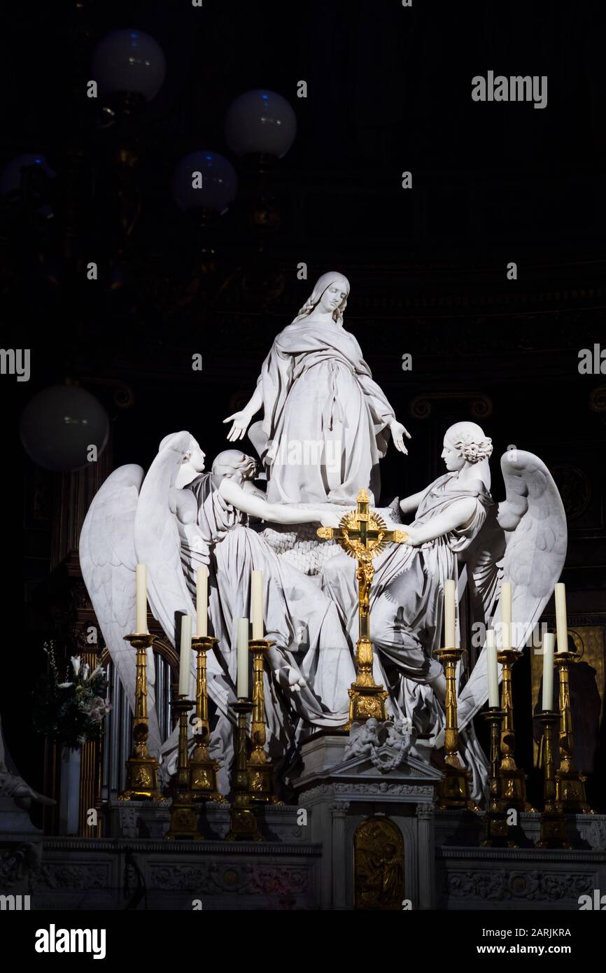 le coeur de l'église de la Madeleine à Paris Banque D'Images