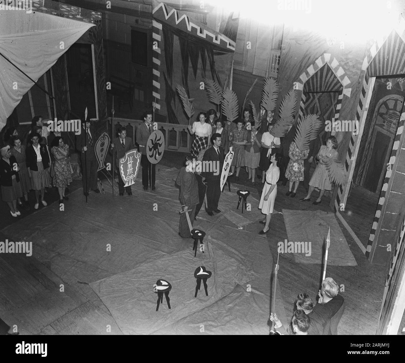 Etudiants, lustrum Date: Non daté lieu: Amsterdam, Noord-Holland mots clés: Lustrum, Etudiants Banque D'Images