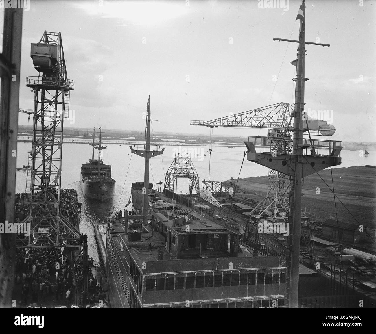 Lancement Du Karaton Date : 18 Octobre 1947 Mots Clés : Lancement Banque D'Images
