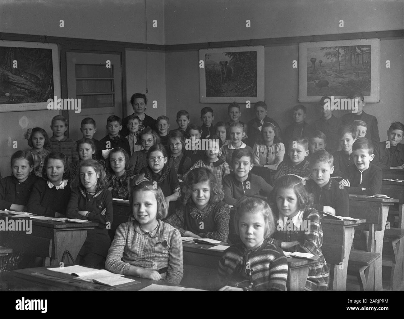 Spartasschool Date : 22 Mars 1946 Banque D'Images