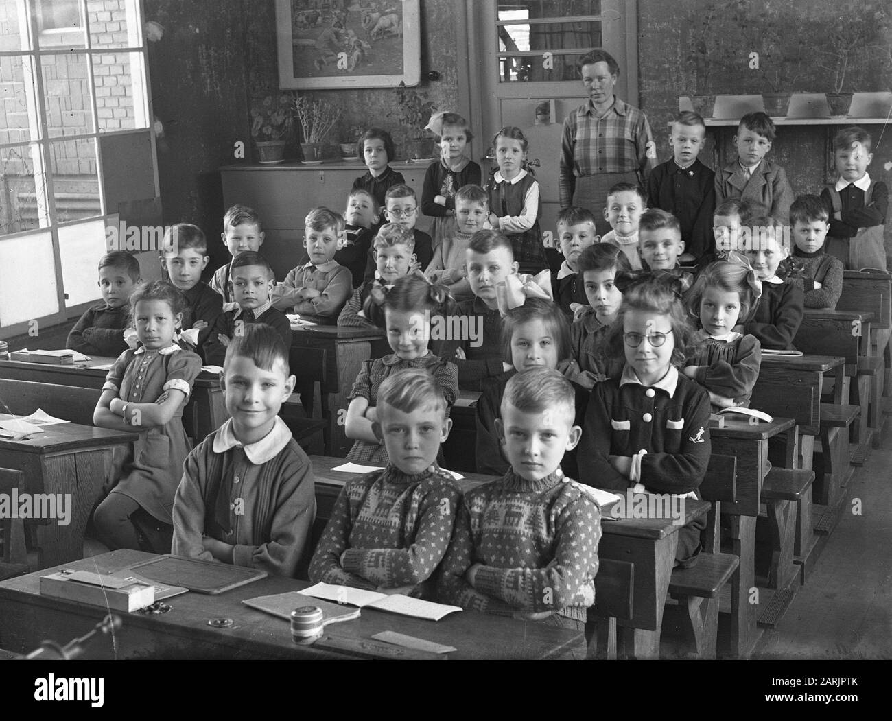 Spartasschool Date : 22 Mars 1946 Banque D'Images