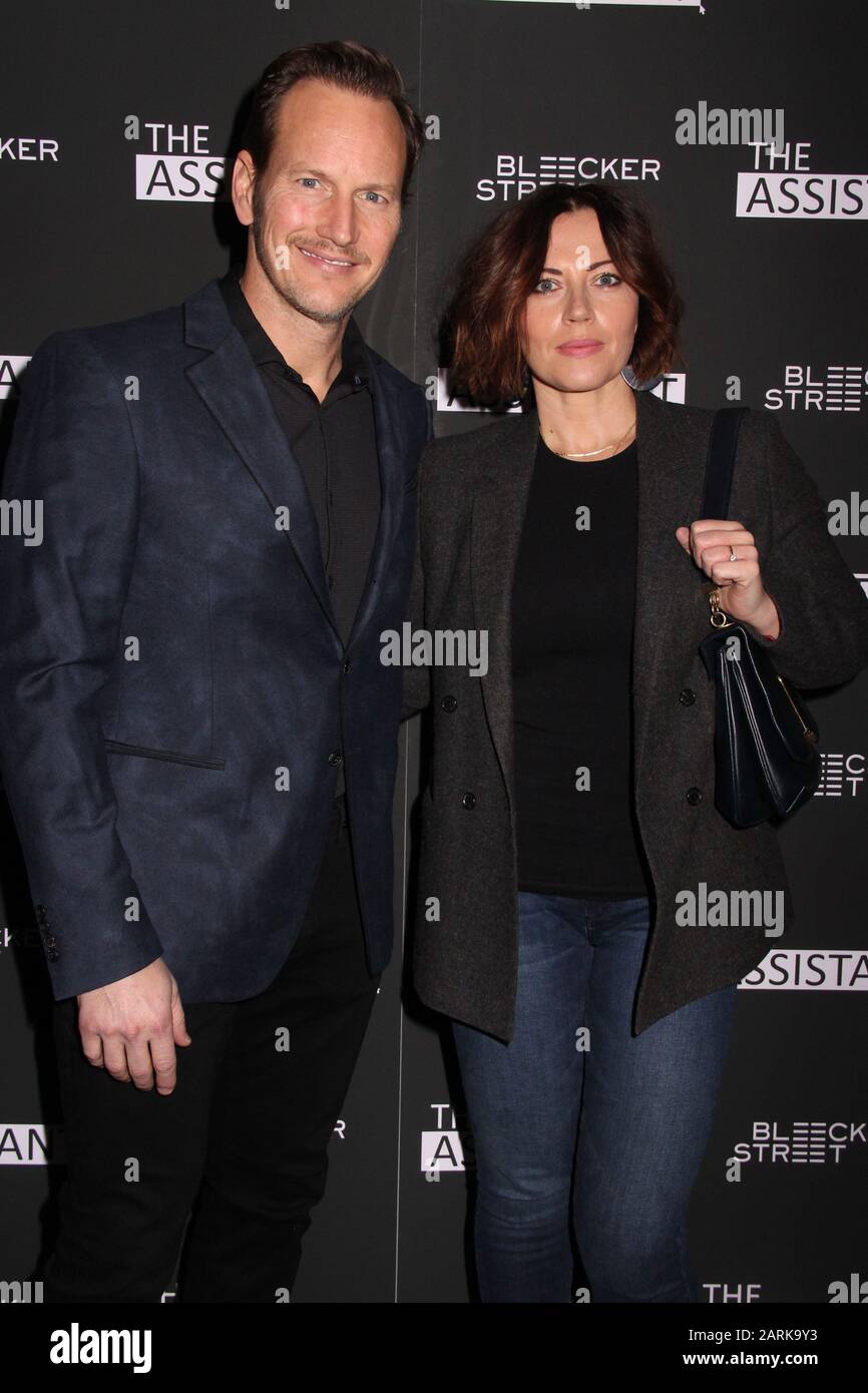 New York, NY, États-Unis. 28 janvier 2020. Patrick Wilson et Dagmara Dominczyk au NY Special screening of The Assistant au Metrograph à New York le 28 janvier 2020. Crédit: Erik Nielsen/Media Punch/Alay Live News Banque D'Images