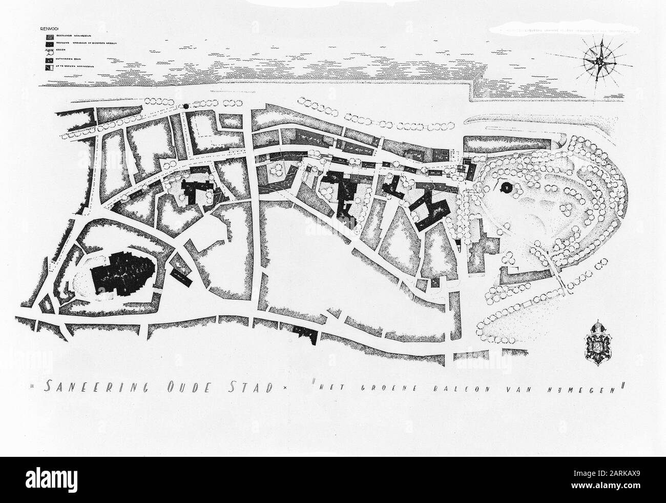 Dessins, plans d'étage Date: Non daté lieu: Nimègue mots clés: Plans d'étage, dessins Banque D'Images